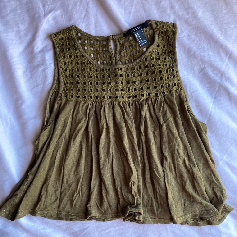 Olive Green Tank Top